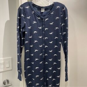 Hollister Thermal Long John Waffle Onesie Pyjama